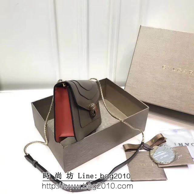 BVLGARI寶格麗 專櫃新款 蛇頭扣環 單層蛇頭包 鏈條單肩斜挎包 B39174 FYD1322